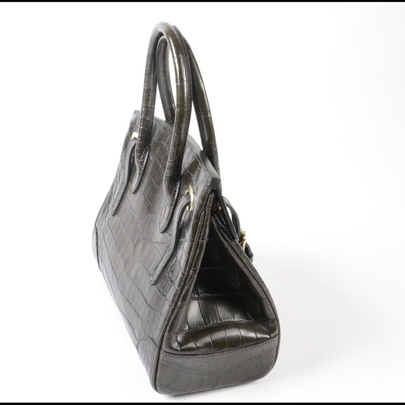 SOLD Ralph Lauren Crocodile Ricky Bag - Picture 3 of 8